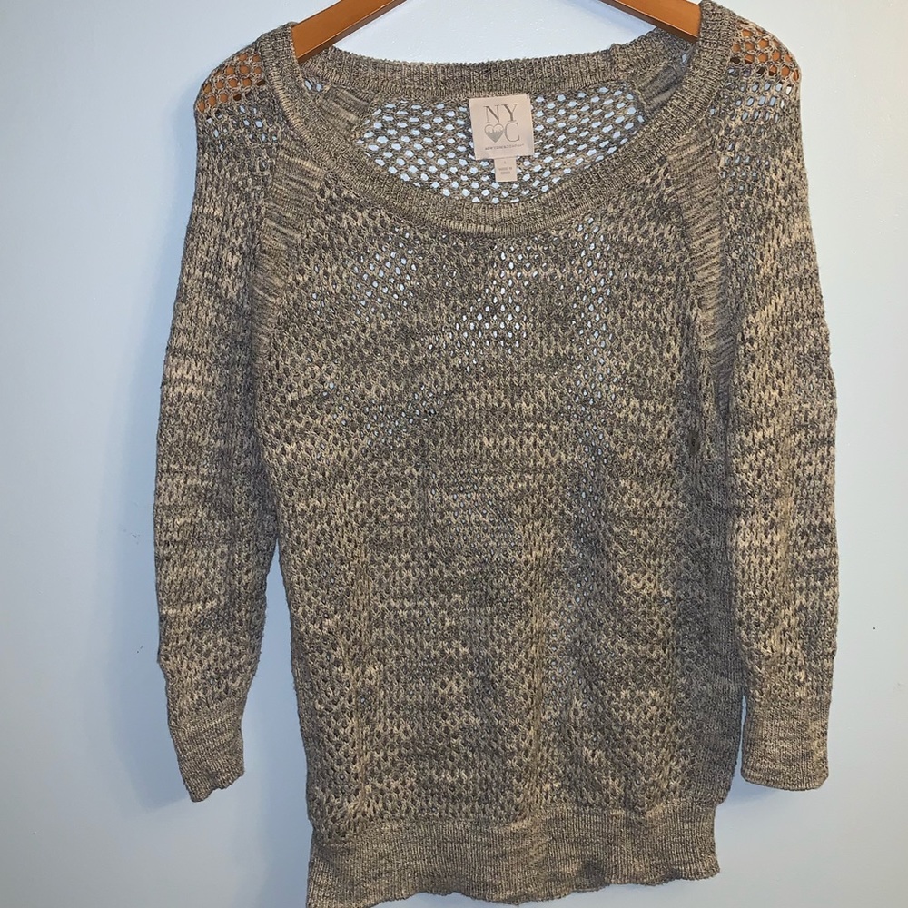 Crocheted gray sweater NY&C || s